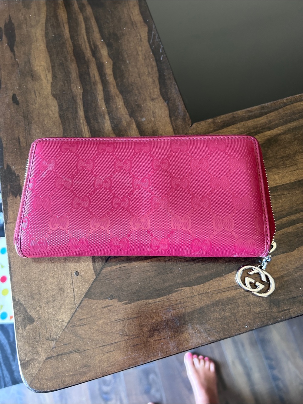 Gucci GG Imprime zip-around long wallet